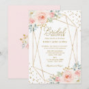 Search for gold confetti bridal shower invitations Pink and gold