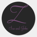 Recherche de monogramme z autocollants Épouse