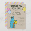 Recherche de cookie monster cartes postales Fête d'anniversaire