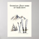 Recherche de vacances ski posters Aquarelle