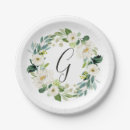 Search for floral graduation plates Baby shower