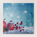 Search for winter scene puzzles Xmas