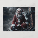 Search for evil christmas cards Santa claus