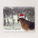 Recherche de christmas dog puzzles German shepherd