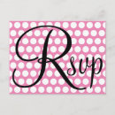 Search for polka dots pattern rsvp cards Pink