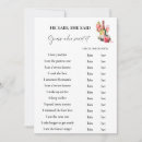 Search for he said she said bridal games Typography