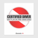 Search for live or dive bumper stickers Scuba diver