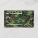 Search for military business cards Camo