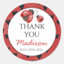 Search for lady bug baby shower stickers A little love bug