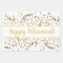 Search for retirement wrapping paper Gold