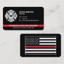 Recherche de pompier cartes visite Professionnel