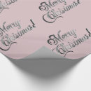 Search for pink and silver christmas wrapping paper Elegant