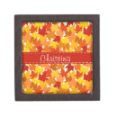 Search for autumn leaves gift boxes nature