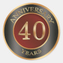 Search for 40th anniversary stickers Party