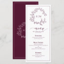 Search for burgundy dinner party wedding menus Calligraphy