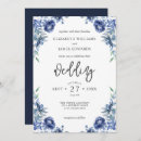 Recherche de navy blue floral invitations Tendance