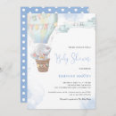 Search for stylish white elephant invitations Baby blue white green