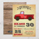 Search for vintage truck birthday invitations Retro