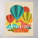 Recherche de vintage hot air balloon posters Rétro
