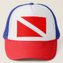Search for dive flag hats Diver down flag
