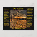 Recherche de poème desiderata cartes postales Citations
