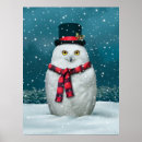 Search for christmas owl art Snowman