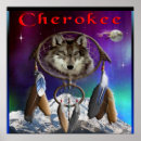 Recherche de loup indien posters Cherokee
