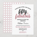 Search for fifty and fabulous 50th birthday invitations Rose gold
