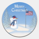 Search for patriotic christmas stickers Snowman