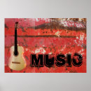 Recherche de guitares posters Rouge