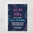 Search for kids bowling party invitations Bowling retro hand lettering