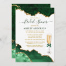 Search for emerald green bridal shower invitations Marble