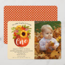 Search for fall pumpkin birthday invitations Floral