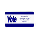 Search for vote return address labels Politics