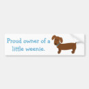 Search for dachshund bumper stickers Red
