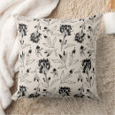 Search for organic pattern pillows Black and white