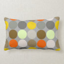 Search for orange and gray pillows Dots