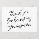 Search for groomsman wedding thank you cards Script
