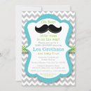 Recherche de mustache baby shower invitations Hipster