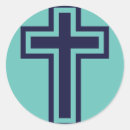 Search for catholic cross stickers Blue