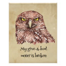 Search for birdwatchers posters Owl