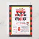 Search for fire truck baby shower invitations Dalmatian