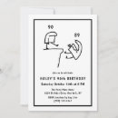 Search for funny 90th birthday invitations Black and white