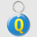 Search for monogram q keychains Alphabet