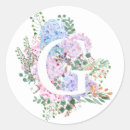 Search for alphabet g stickers Floral monogram