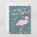 Search for pink flamingo christmas cards Snow