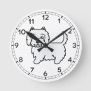 Recherche de westies horloges Chien blanc