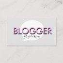 Recherche de blogger cartes visite Logo