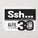 Search for mens 30th birthday invitations Black