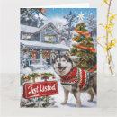 Search for alaskan malamute christmas cards Funny
